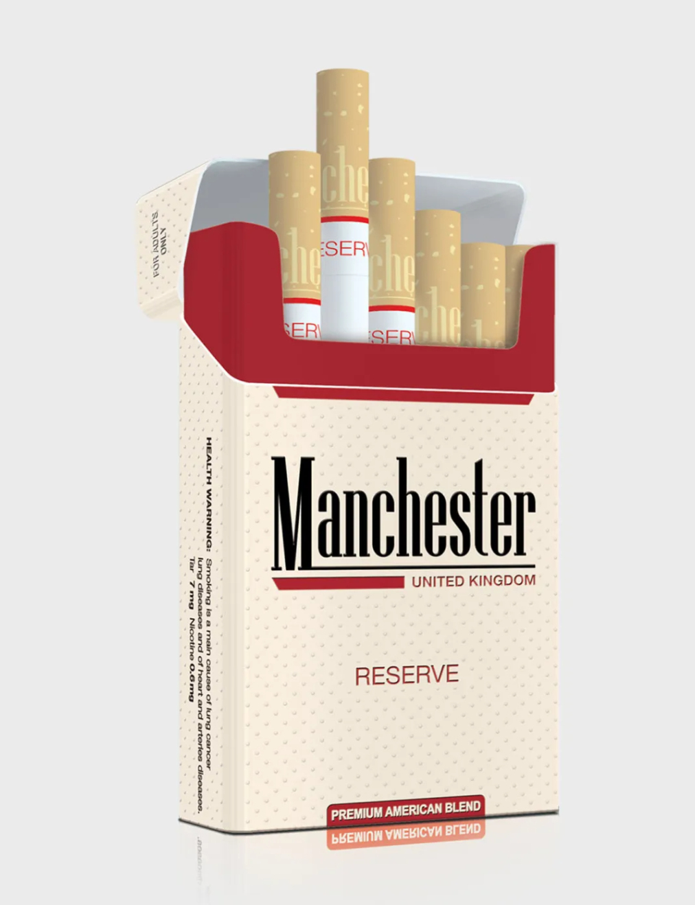 Manchester United Kingdom Reserve Cigarettes health reference on CigaretteDatabase