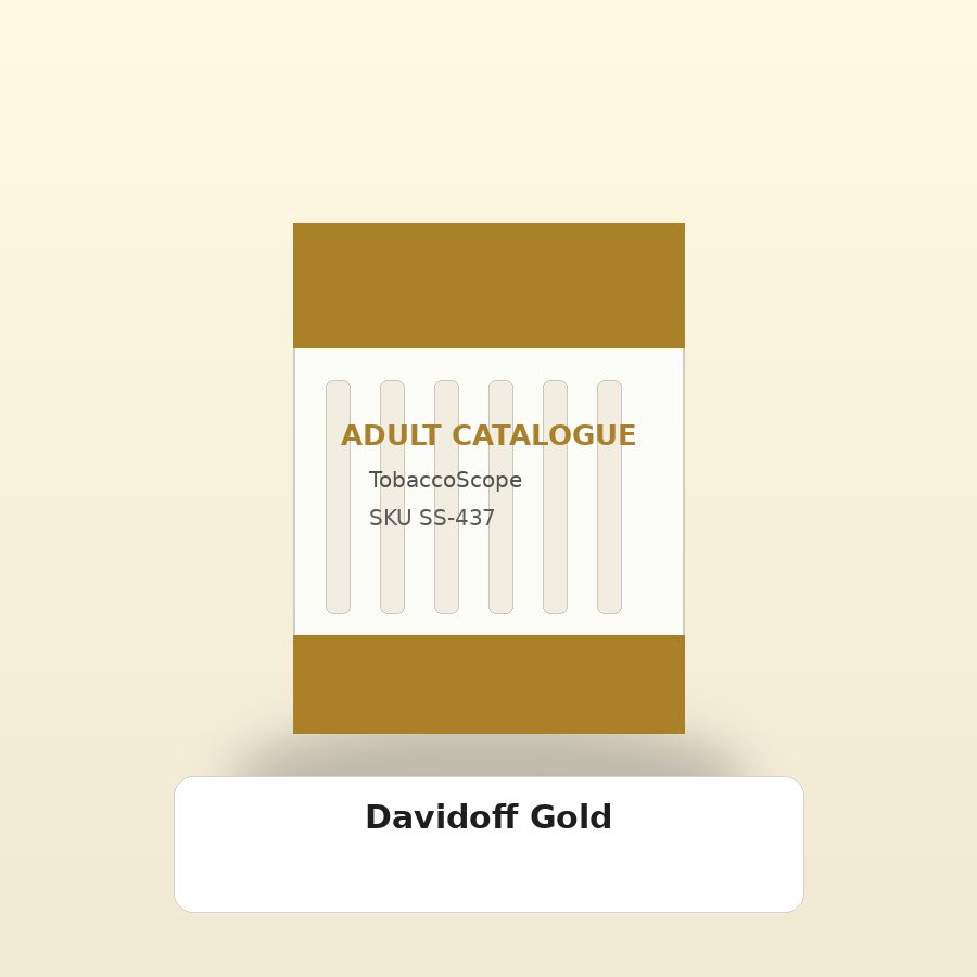 Davidoff Gold adult-only catalogue product image on TobaccoScope