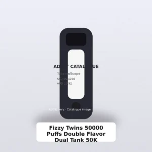 Fizzy Twins 50000 Puffs Double Flavor Dual Tank 50K adult-only catalogue product image on TobaccoScope