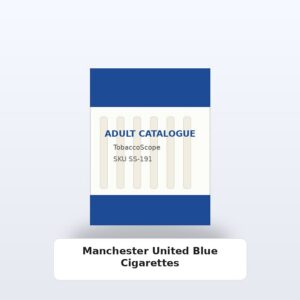 Manchester United Blue Cigarettes adult-only catalogue product image on TobaccoScope