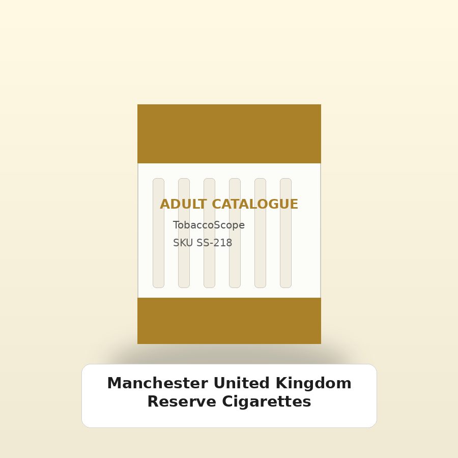 Manchester United Kingdom Reserve Cigarettes adult-only catalogue product image on TobaccoScope