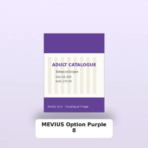 MEVIUS Option Purple 8 adult-only catalogue product image on TobaccoScope