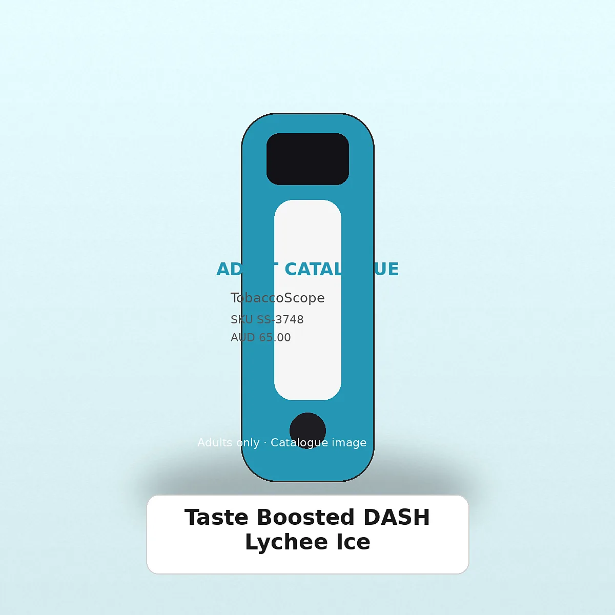 Taste Boosted DASH Lychee Ice adult-only catalogue product image on TobaccoScope