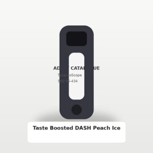 Taste Boosted DASH Peach Ice adult-only catalogue product image on TobaccoScope
