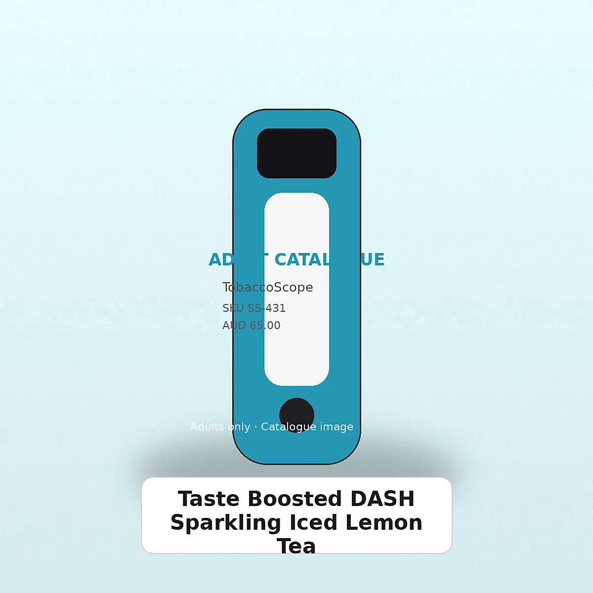 Taste Boosted DASH Sparkling Iced Lemon Tea adult-only catalogue product image on TobaccoScope