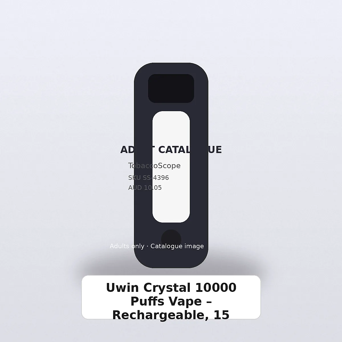 Uwin Crystal 10000 Puffs Vape – Rechargeable, 15 Flavors adult-only catalogue product image on TobaccoScope