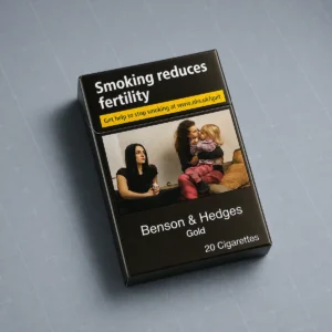 Benson & Hedges Gold packaging photographed for a structured product specification record page