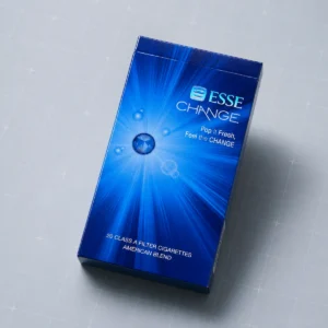 ESSE Change Mint Ice Blast 4mg packaging photographed for a structured product specification record page