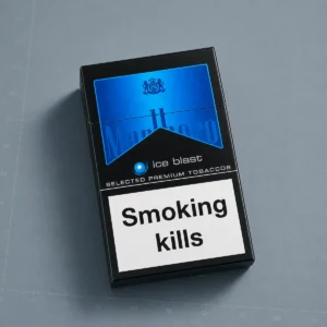 Marlboro Ice Blast packaging photographed for a structured product specification record page