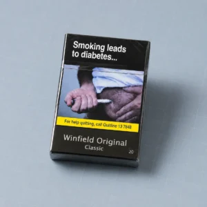 Winfield Original Classic 10mg packaging photographed for a structured product specification record page